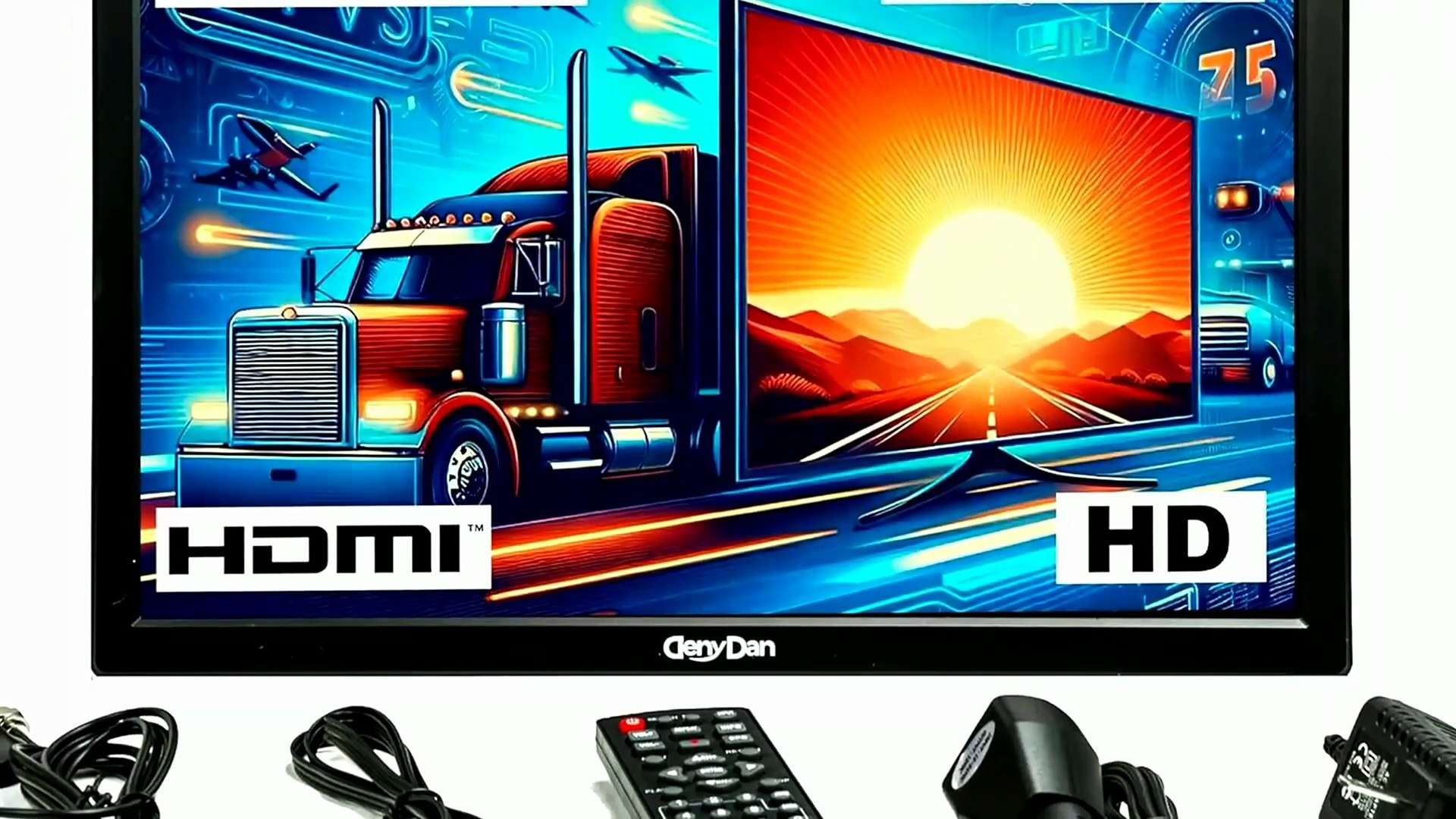 DenyDan 16-Inch Travel TV Review & Unboxing - video Dailymotion