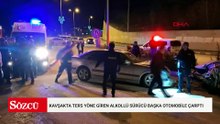 Kavşakta ters yöne giren alkollü sürücünün otomobili, başka otomobille çarpıştı: 6 yaralı