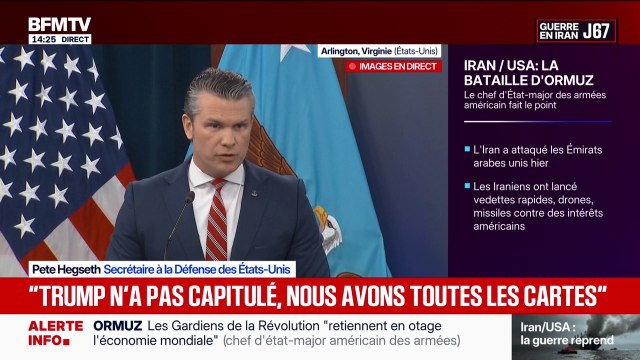 Guerre au Moyen-Orient: Il faut que l'Iran abandonne ses ambitions nucléaires , assure Pete Hegseth