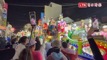 越晚越嗨！北港朝天宮迎媽祖 真人藝閣遊行車冒雨出發