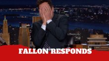 Jimmy Fallon finally reacts after Josh Hart untied his shoes courtside