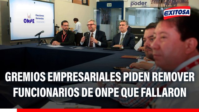 Gremios empresariales piden auditoría a Sistemas y Procesos Informáticos de la ONPE