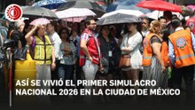 Ciudadanos participan en el Primer Simulacro Nacional 2026