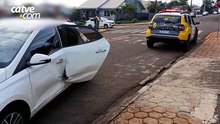 Carros batem na Vila Pioneira em Toledo