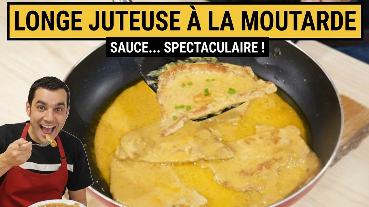Filet de porc à la moutarde à l'ancienne : juteux, plein de goût, facile et rapide !