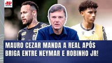 MAURO CEZAR sobre NEYMAR x ROBINHO JR! "O MAIOR RESPONSÁVEL por TUDO ISSO é o..." | BRIGA NO SANTOS