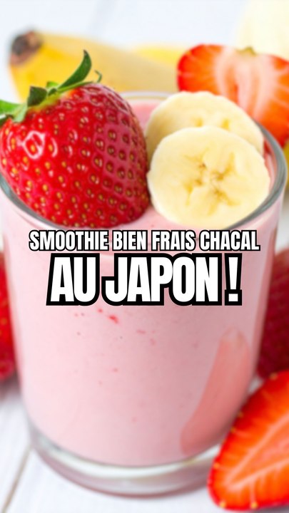 Smoothie bien frais chacal au Japon ! À tester absolument dans les 7-Eleven ! 🍓🍉🇯🇵