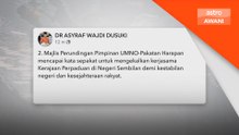 UMNO-PH kekal kerjasama di Negeri Sembilan