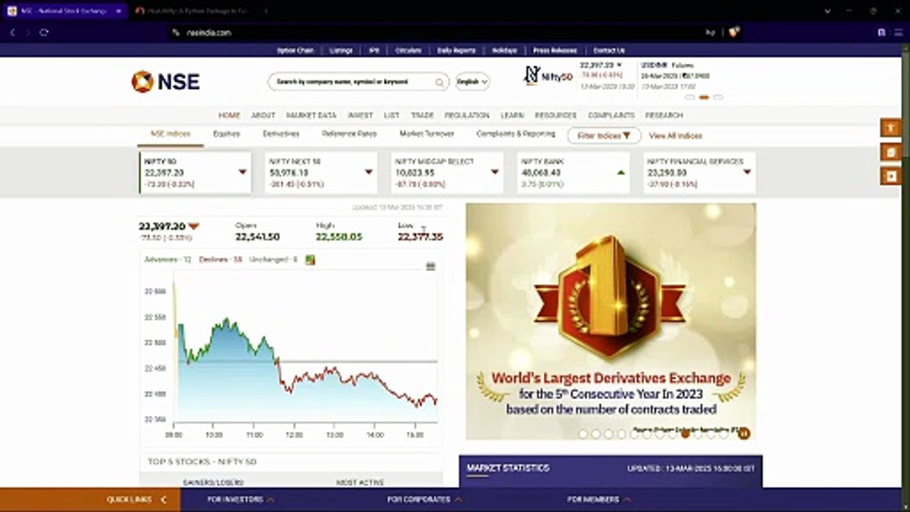 How to download NSE Live data from NSE website including Bhav copy and live option chain