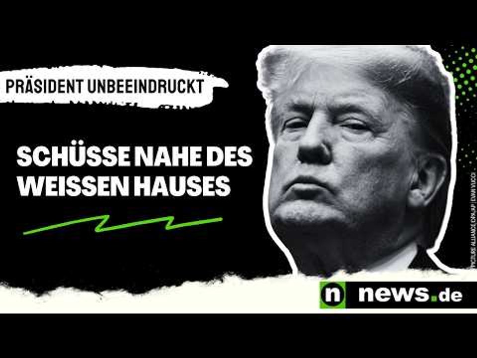 Donald Trump: Schüsse nahe des Weißen Hauses - US-Präsident zeigt sich unbeeindruckt