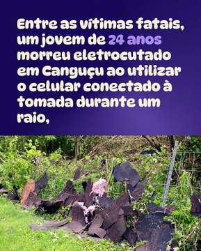 Vídeo - Temporal no Rio Grande do Sul deixa quatro mortos e rastro de destruição em 24 cidades