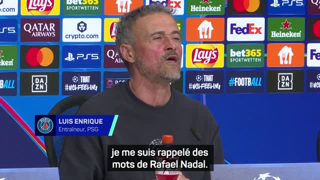 PSG - Luis Enrique s’inspire de... Rafael Nadal pour motiver ses troupes !