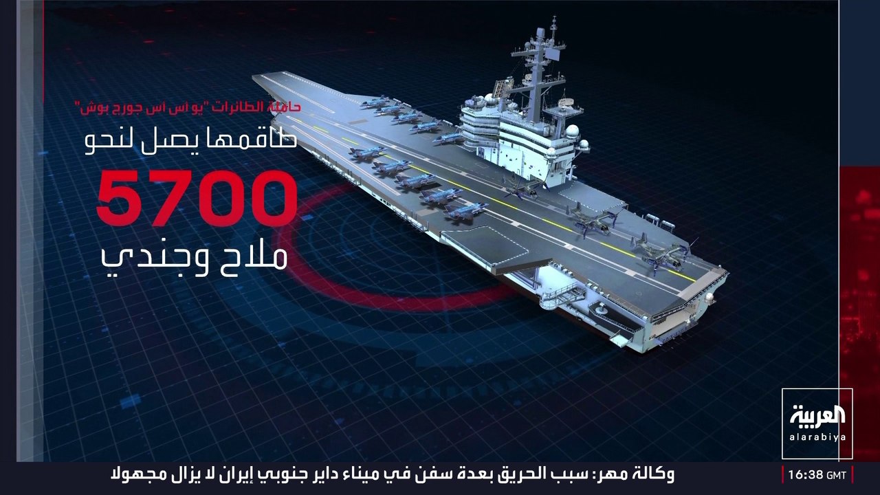 تحمل 80 طائرة مقاتلة.. قدرات حاملة الطائرات الأميركية "جورج بوش"