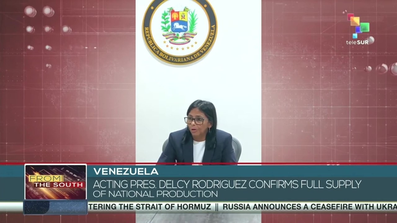 Acting pres. Delcy Rodriguez confirms full supply of national production
