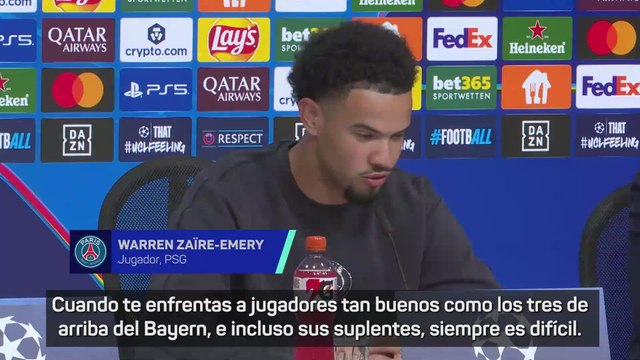 Zaïre-Emery, el escudo del PSG para tratar de frenar a Luis Díaz en el PSG vs Bayern