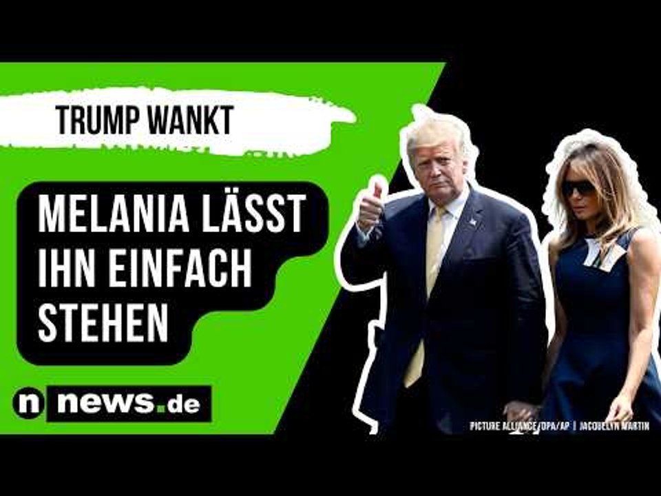 Melania Trump: Trump wankt vor laufender Kamera – Melania lässt ihn einfach stehen