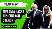 Melania Trump: Trump wankt vor laufender Kamera – Melania lässt ihn einfach stehen