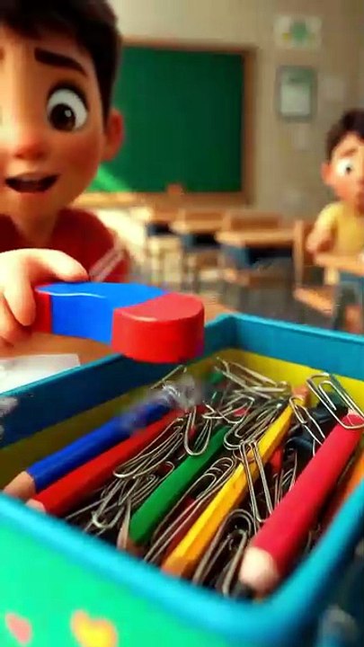 MAGNET CHAOS 😂 #trendingreel #comedy #funnyreels #kidsfun #cartoon #funny #jokes
