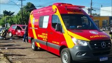 Forte colisão entre Ford Ka e Hornet deixa motociclista ferido no Santa Cruz