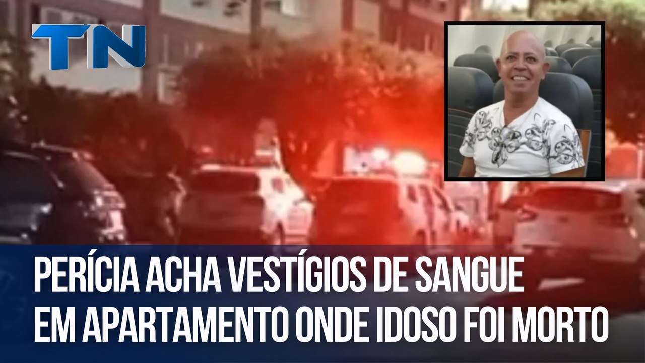Perícia acha vestígios de sangue em apartamento onde idoso foi morto