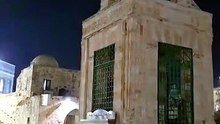 Isha prayer call from Al-Aqsa ❤️ If you get the video, like it #alaqsamosque
