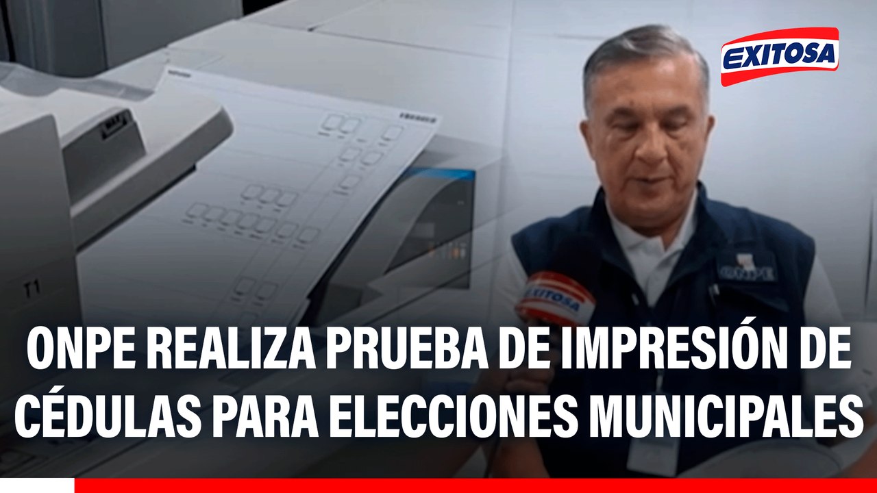 ONPE realiza prueba de impresión de cédulas para las primarias de las elecciones regionales y municipales