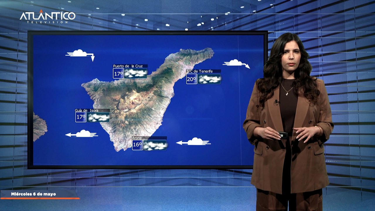 La previsión del tiempo en Canarias para el 6 de mayo de 2026, en Atlántico Televisión.