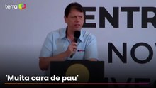 Tarcísio responde Haddad após críticas à economia de SP: 'Cara de pau'