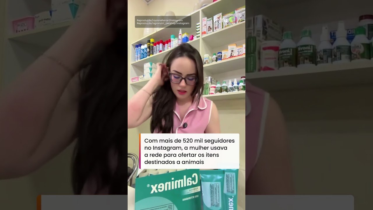 Veterinária influencer é presa por vender xampu de cavalo para uso humano em MS #shorts