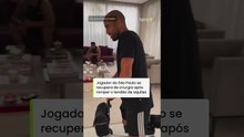 Jogador do São Paulo se recupera de cirurgia após romper o tendão de aquiles #shorts