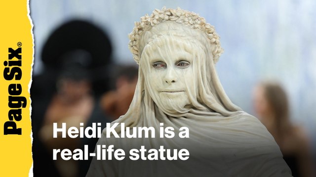 Heidi Klum is a real-life statue on the Met Gala 2026 red carpet