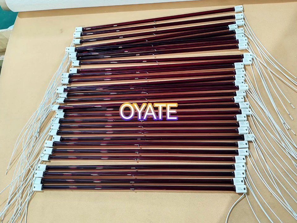 Infrared tungsten heat lamp 740mm 230v 2300w quartz infrared lamps for bottle blowing dryer