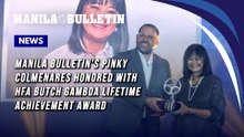 Manila Bulletin's Pinky Colmenares honored with HFA Butch Gamboa Lifetime Achievement Award