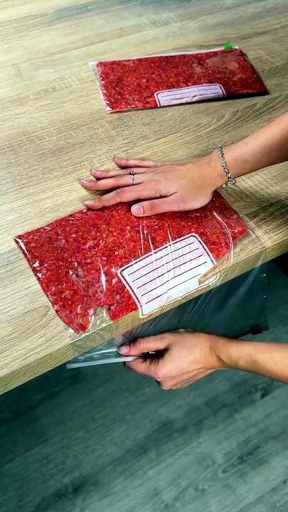 Simple meat packaging hack at home👍