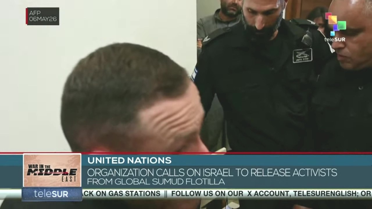 UN: Organization calls on Israel to release activists from global Sumud Flotilla