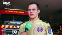 20 mil litros de água usados no combate às chamas em Cascavel