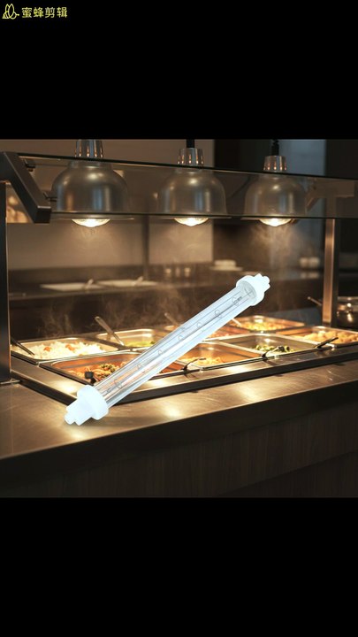 118mm 240v 300w 500w infrared halogen jacketed heater lamp double sleeves lamp be used in catering applications