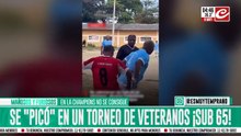 Partido entre grupo de veteranos casi termina a las piñas. Mirá el video