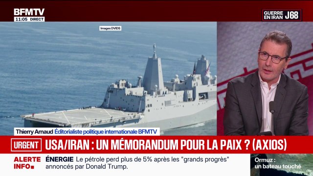 Le média américain Axios annonce que les États-Unis et l’Iran seraient proches d’un mémorandum d’une page pour mettre fin à la guerre