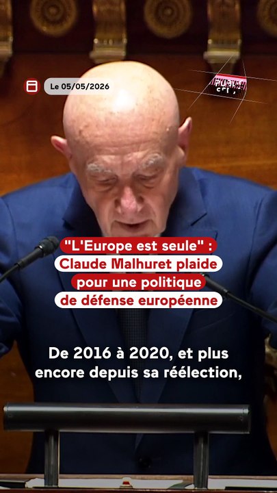"L'Europe est seule" : Claude Malhuret plaide pour une politique de défense européenne