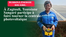 Énergie solaire : À Zagtouli, Toussiane Sangaré participe à faire tourner la centrale photovoltaïque