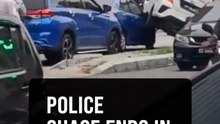 Man caught with drugs after police chase ends in Jalan Ampang crash