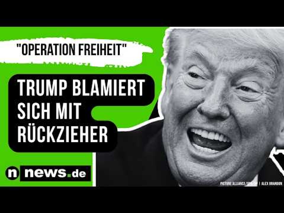 Donald Trump: 'Operation Freiheit' plötzlich abgeblasen – US-Präsident blamiert sich mit Rückzieher