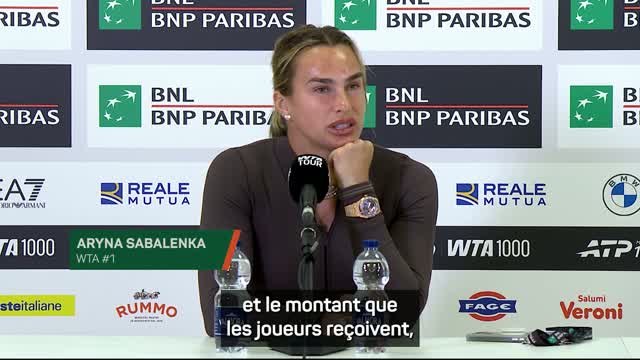 Roland-Garros - Sabalenka menace de boycotter s’il n’y pas une meilleure répartition des revenus