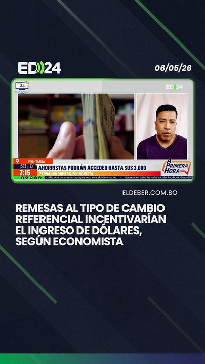 Remesas al tipo de cambio referencial incentivarían el ingreso de dólares, según economista