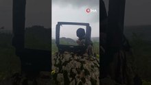 Kırık Televizyonla Hava Durumu Sunup Doluya Karşı Uyardı