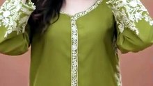 Green Embroidered Kurta Pajama Set for Women