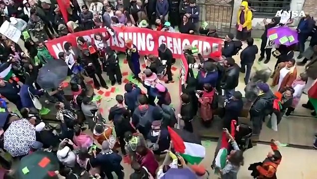 Presidio e corteo contro il padiglione di Israele alla Biennale di Venezia