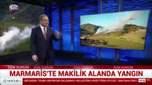 Marmaris'te makilik alanda yangın