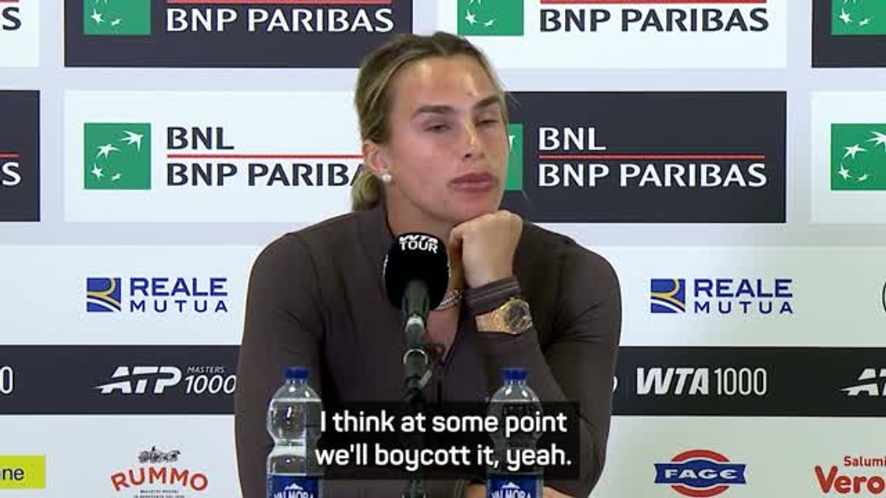 Sabalenka backs grand slam boycott amid prize money dispute